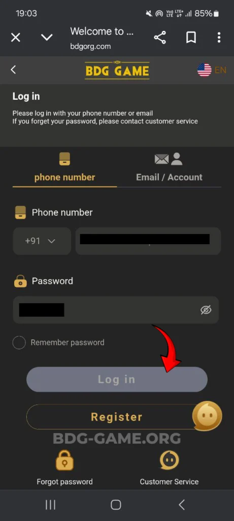 bdg-game-Login