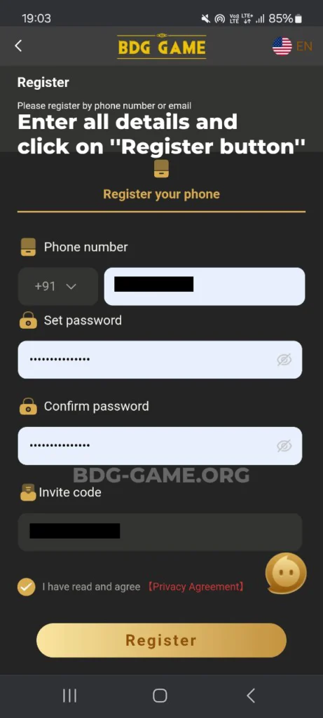 bdg-game-Register